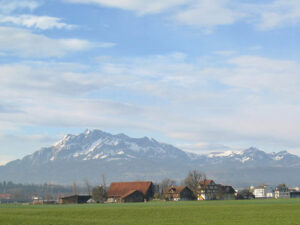 Sicht auf den Pilatus